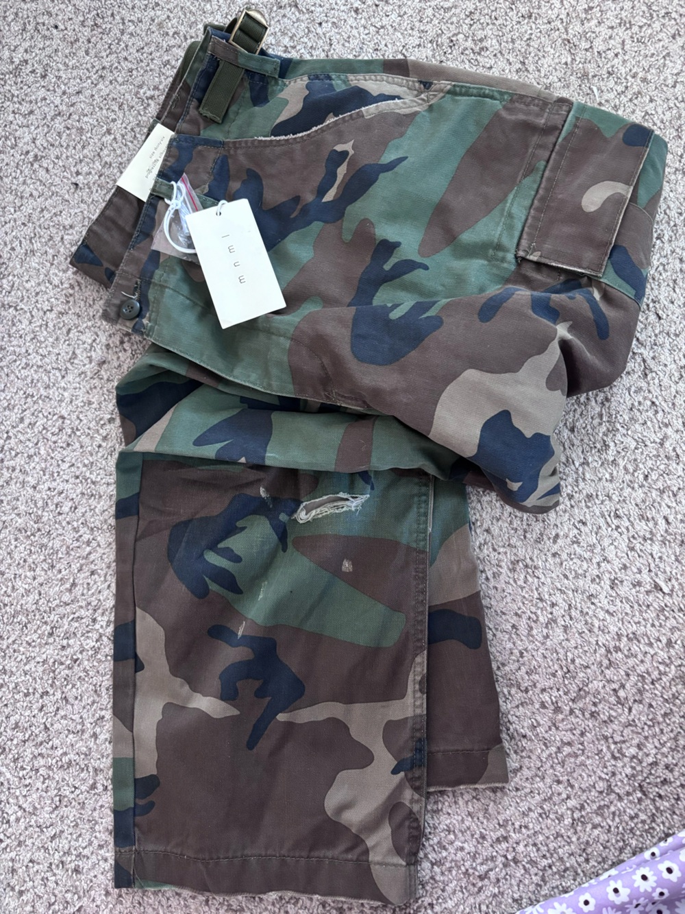 MNML Men's Camouflage Cargo Pants